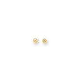 14K Yellow Gold Polished 5mm Post Earring